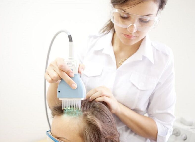 fototerapia para psoríase do couro cabeludo